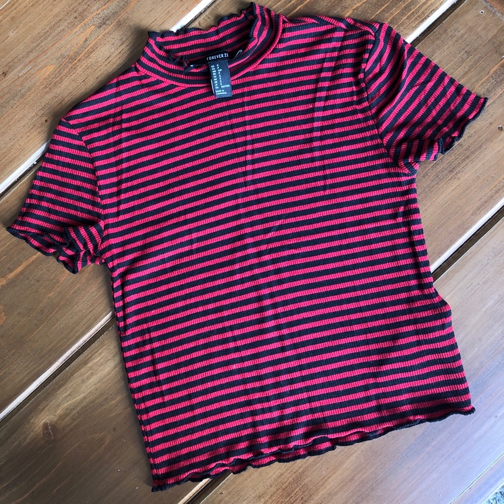 Forever 21 Mock Neck Crop Top